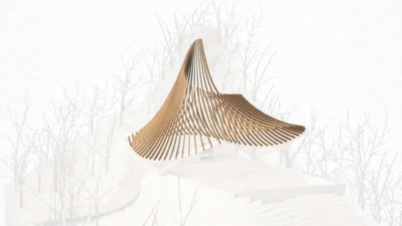 曾师从扎哈,他打造的治愈系山顶度假屋是神仙住的地方