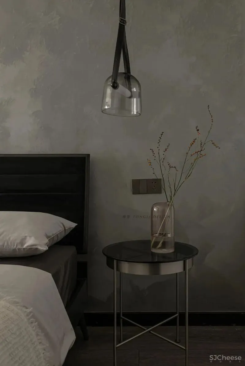 简约黑白灰,LDK一体化设计,含小花园的轻工业之家 桐里空间设计