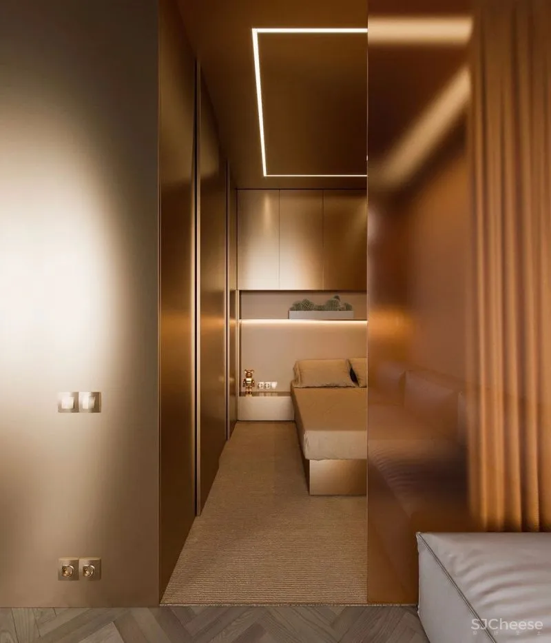 这个年轻女孩的37㎡公寓，被打造成了“首饰盒子”！