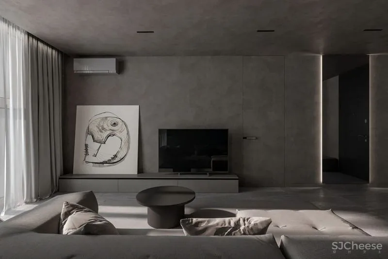 水泥墙应用到家装,“裸”出高级感!