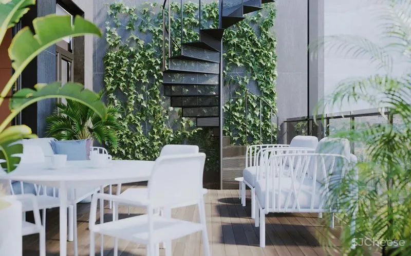 140㎡现代极简,大胆撞色设计,简约清新布置,年轻人的高级感