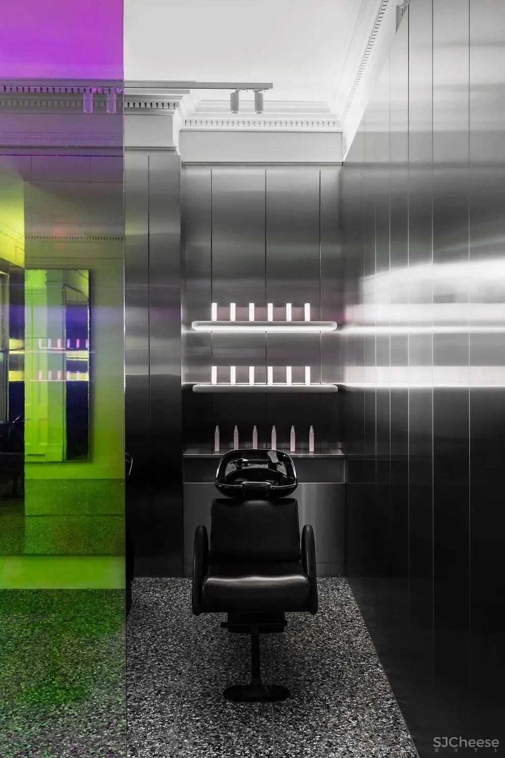 古典优雅和当代极简主义的美发沙龙,墨尔本