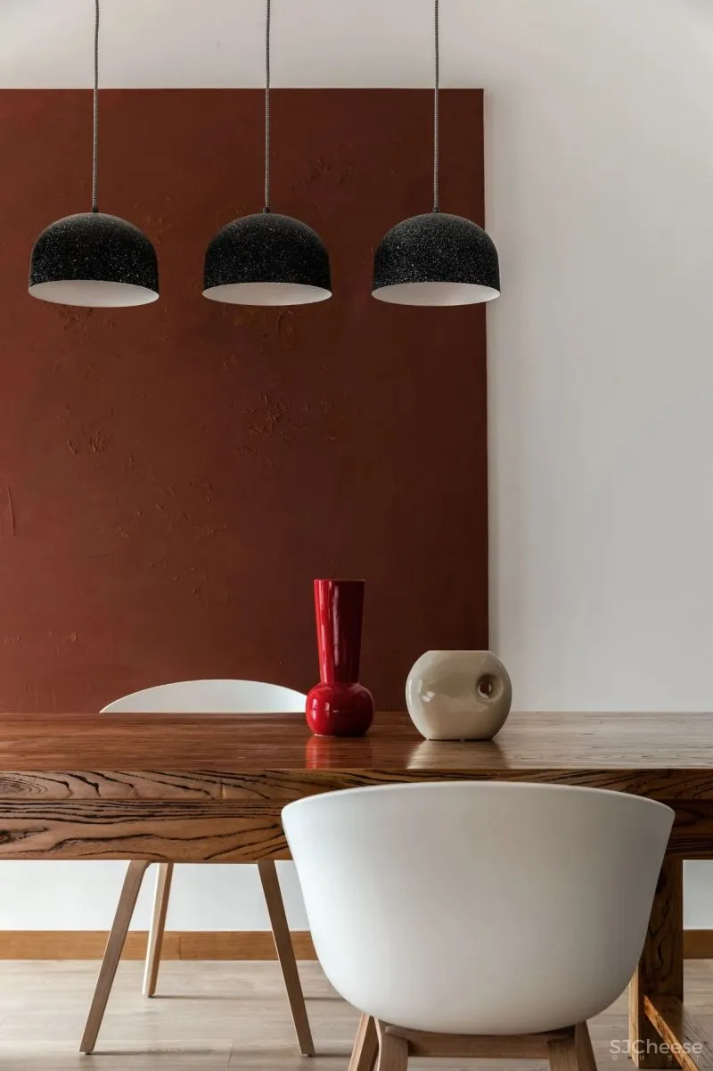 如何把宋朝装进家？136㎡两室“碰瓷”《清平乐》配色，胭脂红、浅棕黄，让人1秒穿越