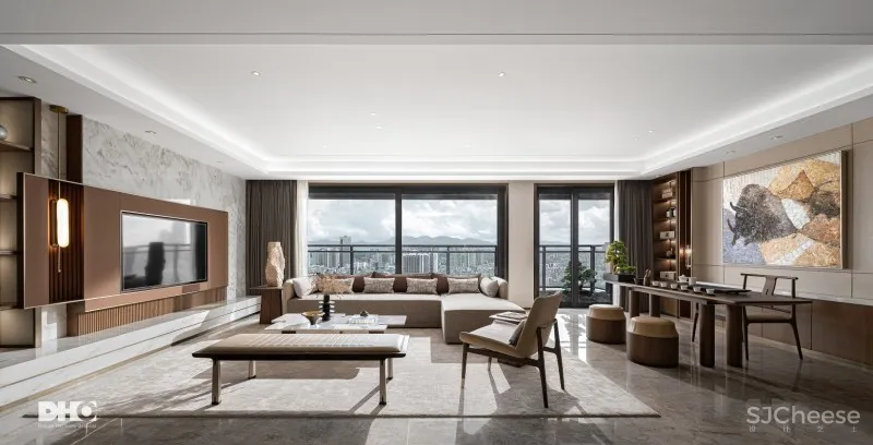 DHO国际设计|品东方典雅 奏礼乐春秋 大平层样板间