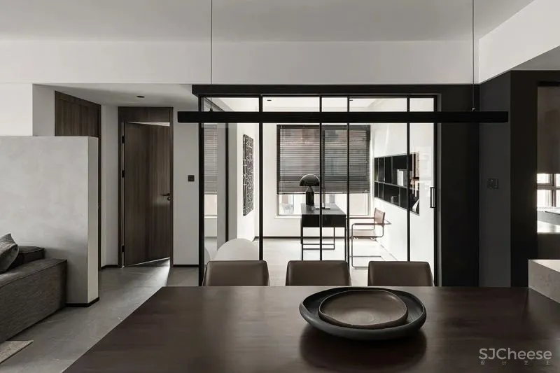 水泥漆 石纹墙板，自然肌理碰撞出不同的视觉感受 予以设计