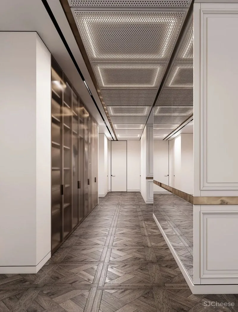 现代黑白灰 优雅石膏线，妥妥大宅范儿