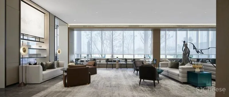 WTD.威尔森新作 成都保利「和光逸境」销售中心-下叠样板房设计