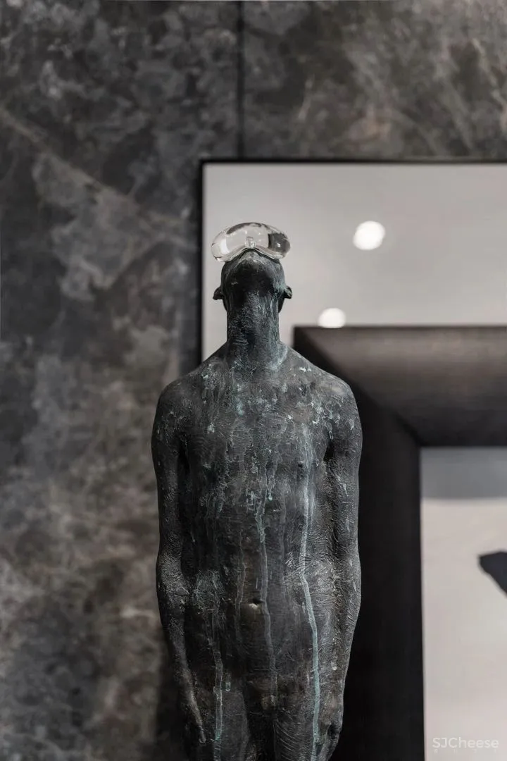 290㎡双层豪宅,大理石与黄铜的碰撞,轻奢又复古!