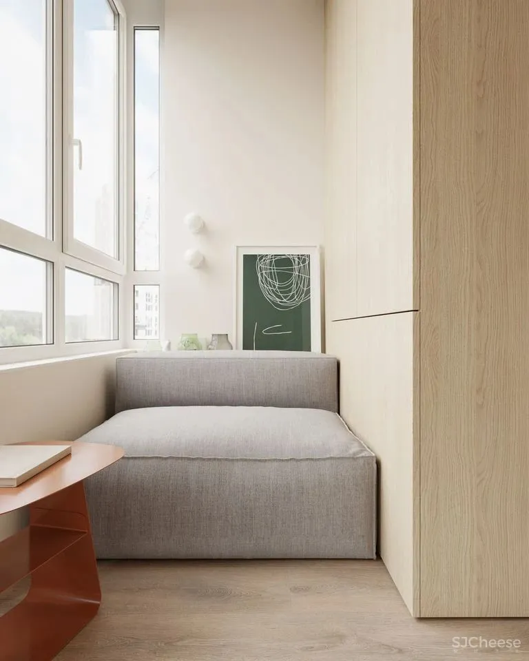 68㎡一居室这样布局,合理利用每个角落空间