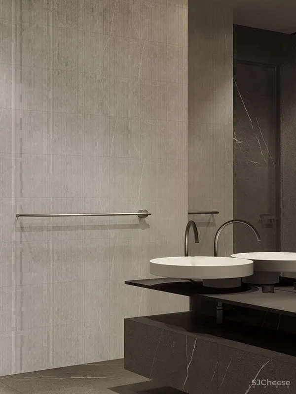 现代简约,冷系材质的完美搭配