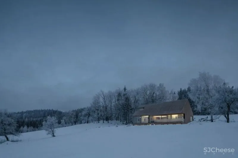 Fránek Architects 森林中的纯净空间 Krkonoše住宅