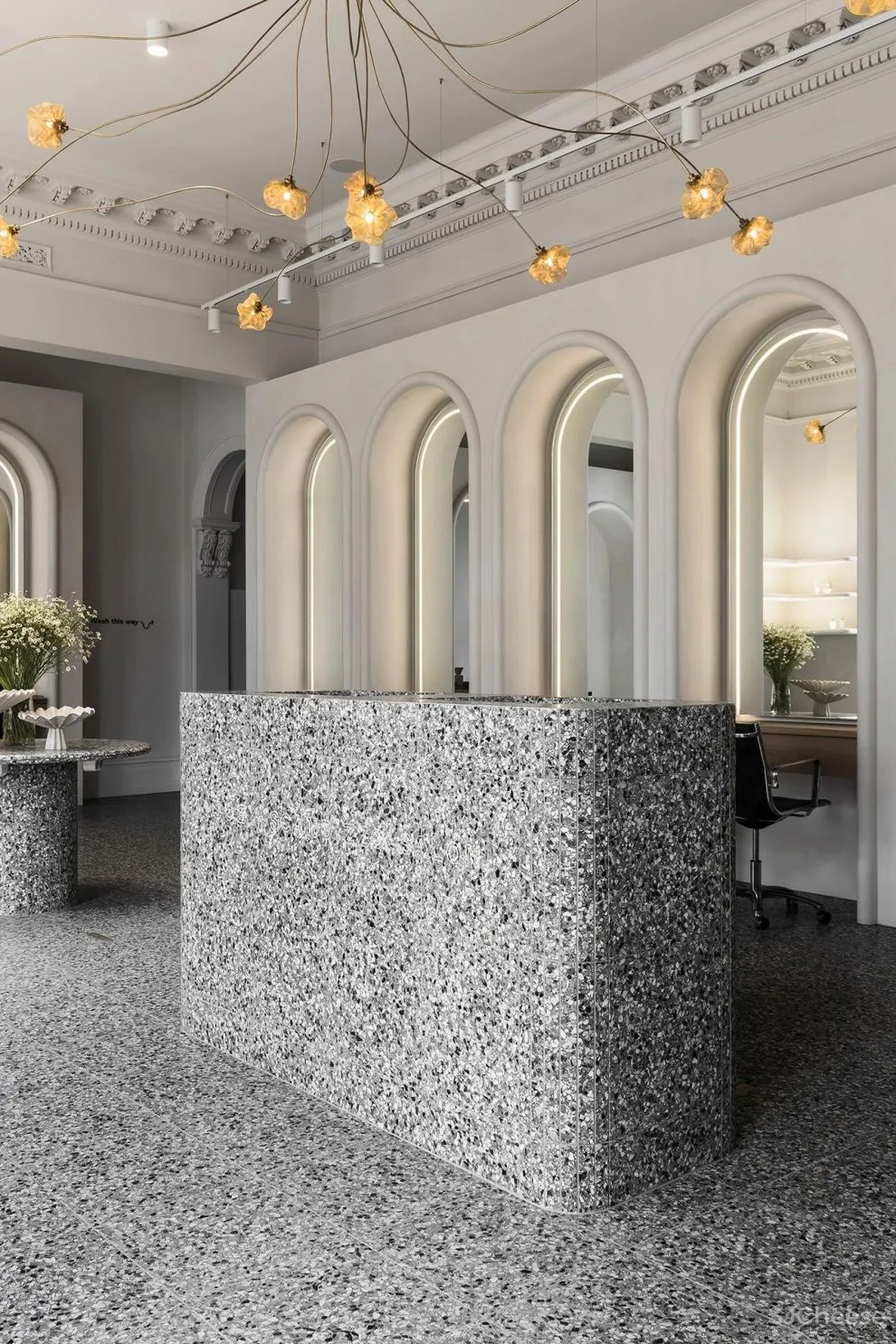 古典优雅和当代极简主义的美发沙龙,墨尔本