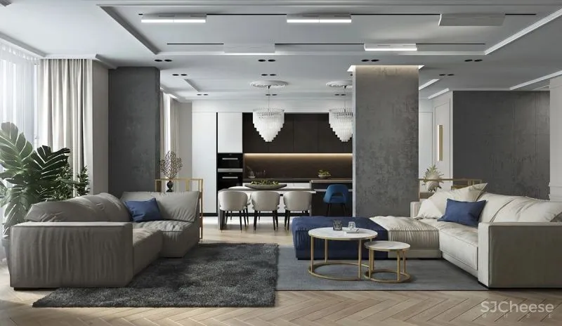 67㎡两居室，三口之家的温馨美宅！