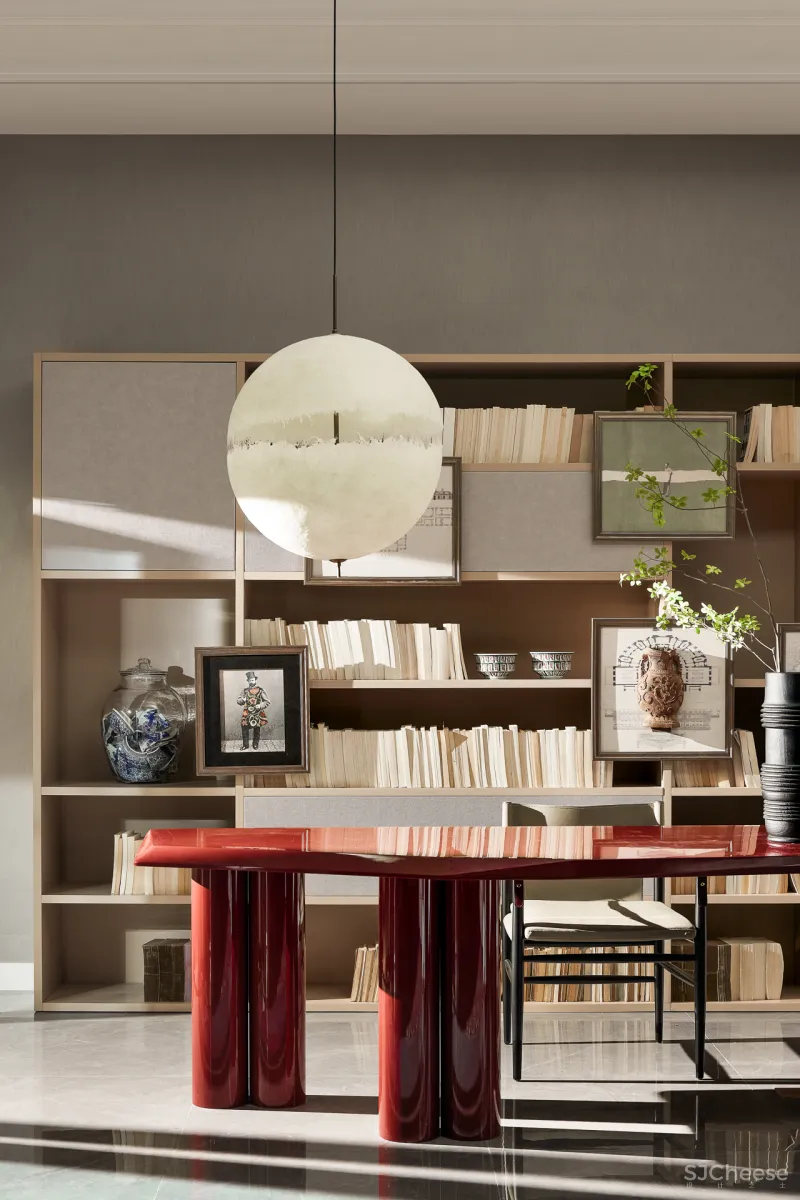 东方韵味混搭法式浪漫,羽果设计用艺术美学演绎 388㎡ 墅居