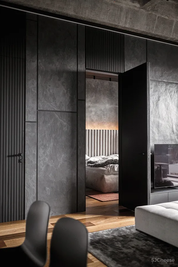 三间小公寓拼成136平大宅,时髦得不像话,人和猫都安逸!