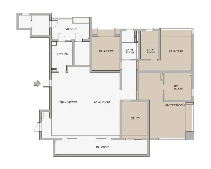 高级灰的精致格调，克制严谨的机长之家 宏福樘设计