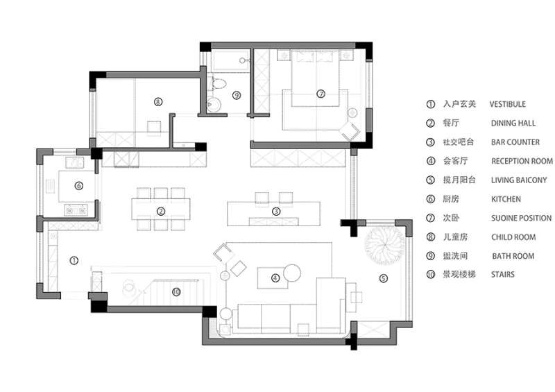 典故空间设计 • 炜岸城|家,流光溢彩地交融与亲密