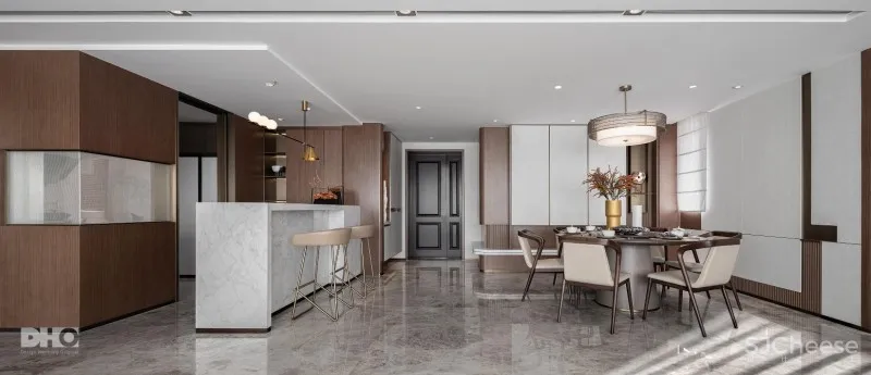 DHO国际设计|品东方典雅 奏礼乐春秋 大平层样板间