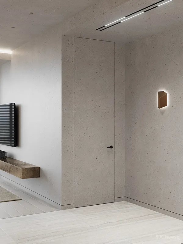 80㎡ 两室一厅，大理石、黄铜、原木这么搭更有轻奢范儿！