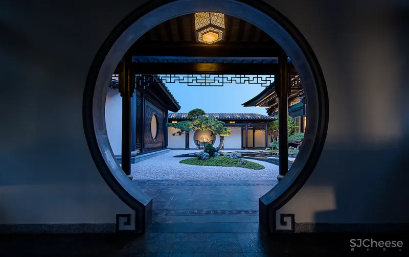 吴文粒：700㎡闲雅院落，经典中式，再现梨园风华！