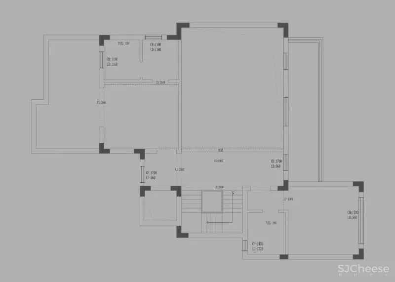 一野设计:原木、大理石、高级灰,诠释500㎡极简墅居