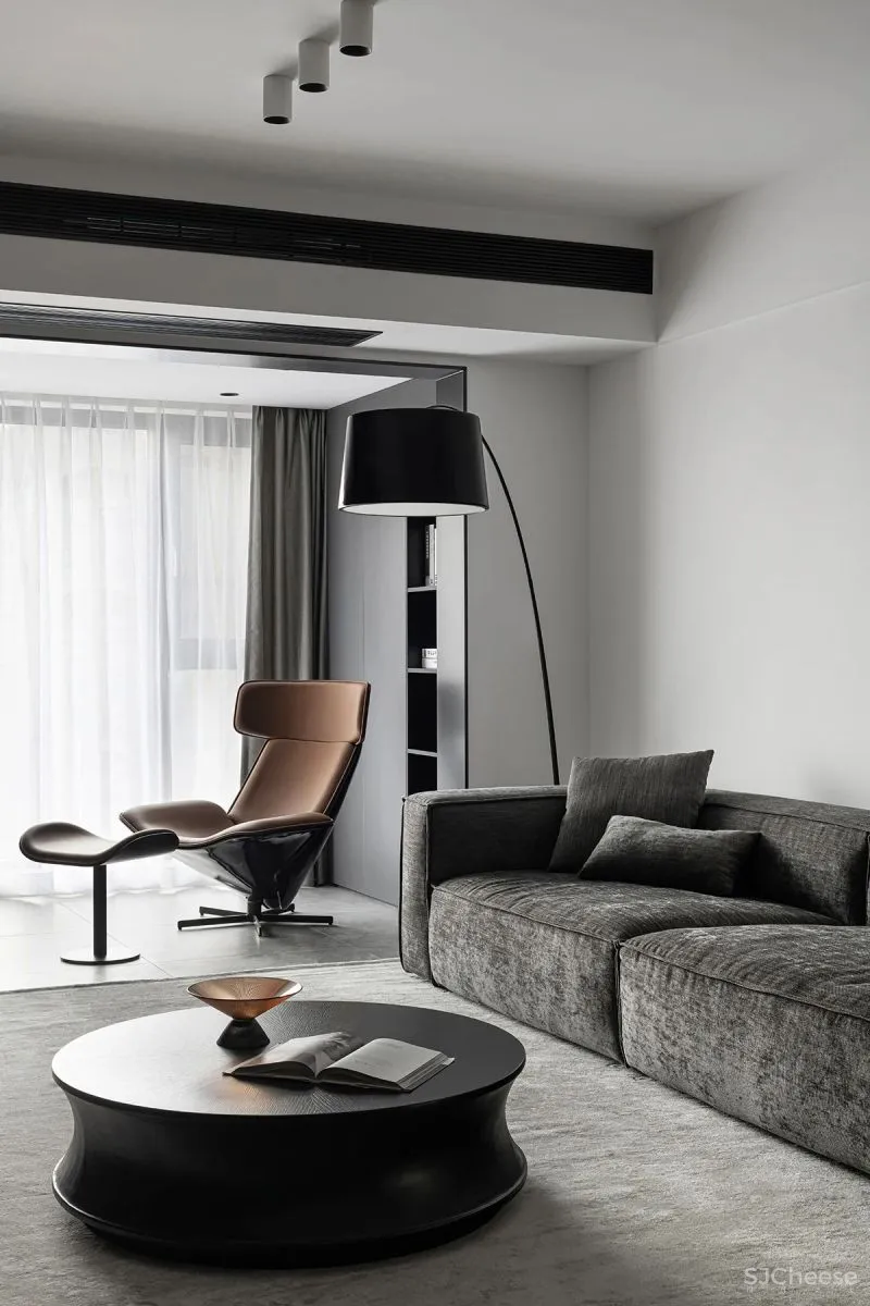 水泥漆 石纹墙板，自然肌理碰撞出不同的视觉感受 予以设计