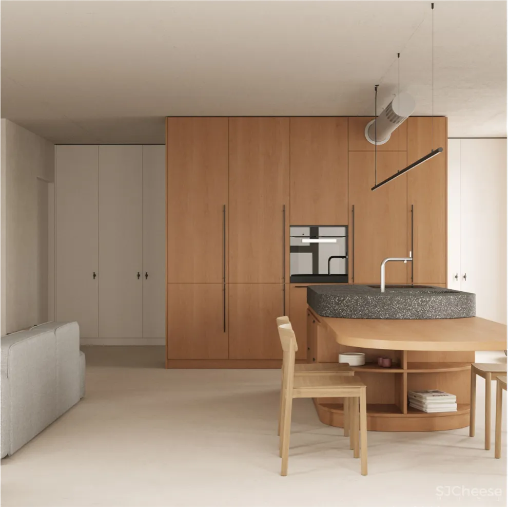 82㎡ 一室一厅一卫,空间这样布局简约又灵动