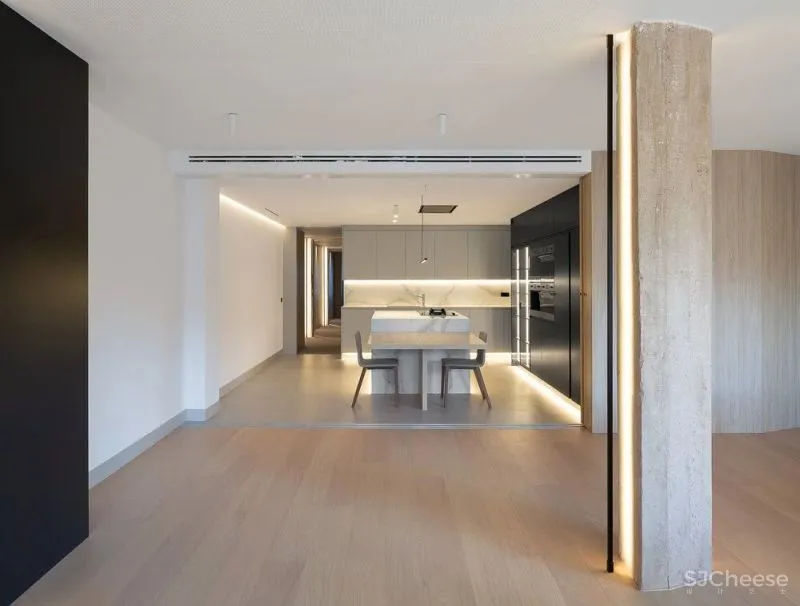 西班牙极简住宅,灯带设计,太高级了!