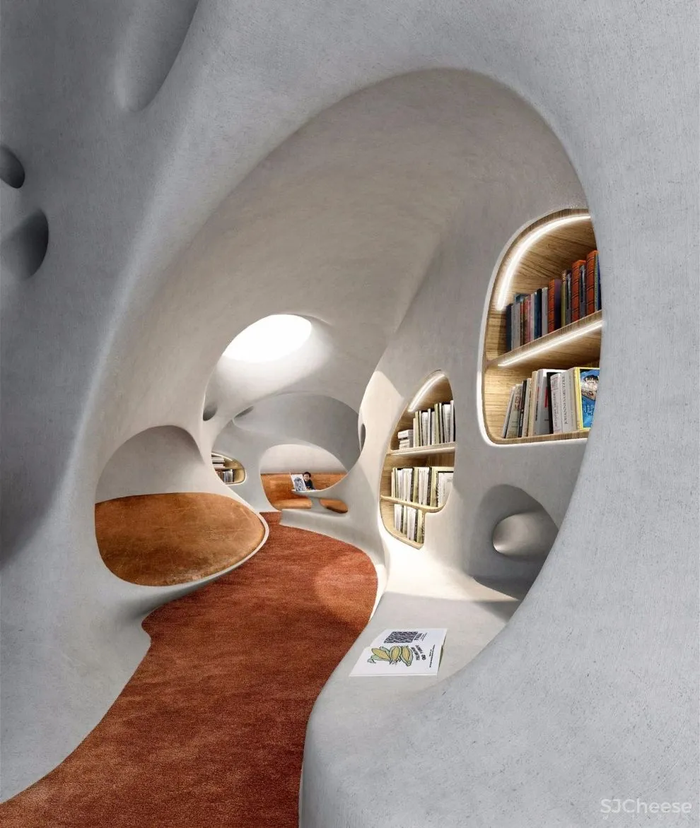 MAD Architects新作丨多维的“时空隧道”，海口云洞图书馆