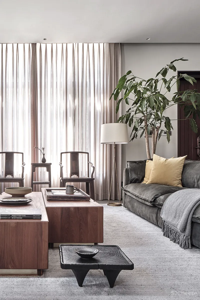 大士设计 • 墨韵西溪|中西合璧的家,“色香味”的人文建筑表达