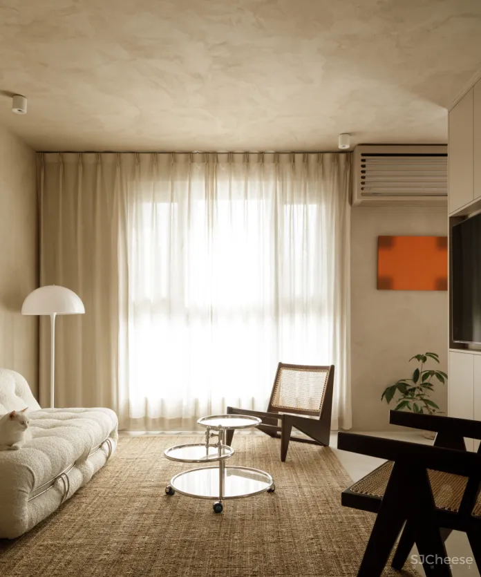 64㎡也能实现顶配侘寂风?