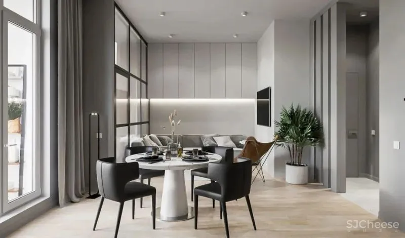 70㎡盐系公寓，空间虽小却一应俱全！