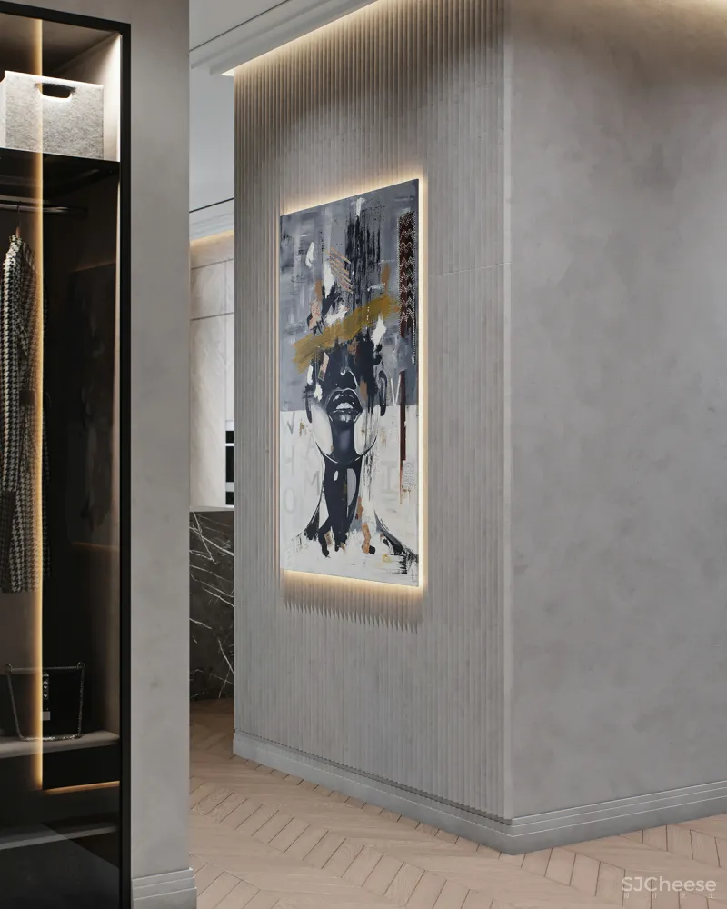 87㎡ 一室户,隐藏式灯光这样用,高级又显质感