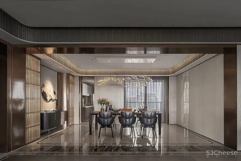 鸿艺源设计:260m²精奢大平层,清享静谧闲适生活!