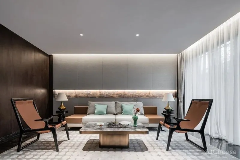 WJID.维几设计 重庆「融创·长乐雅颂」850㎡别墅样板间