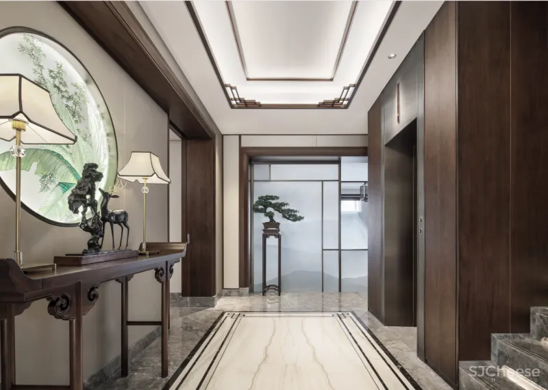 创域新作:1000㎡中式大宅,移步换景,雅韵清风!