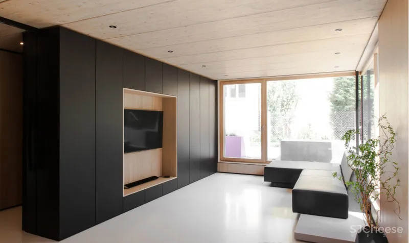 电视墙已经OUT了，现在都这么放电视！