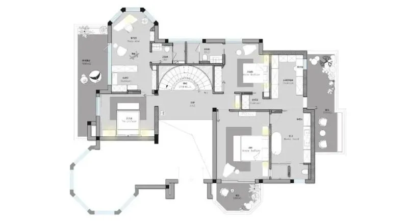 冯培莉新作|杭州私宅别墅设计:空间律动 时尚优雅