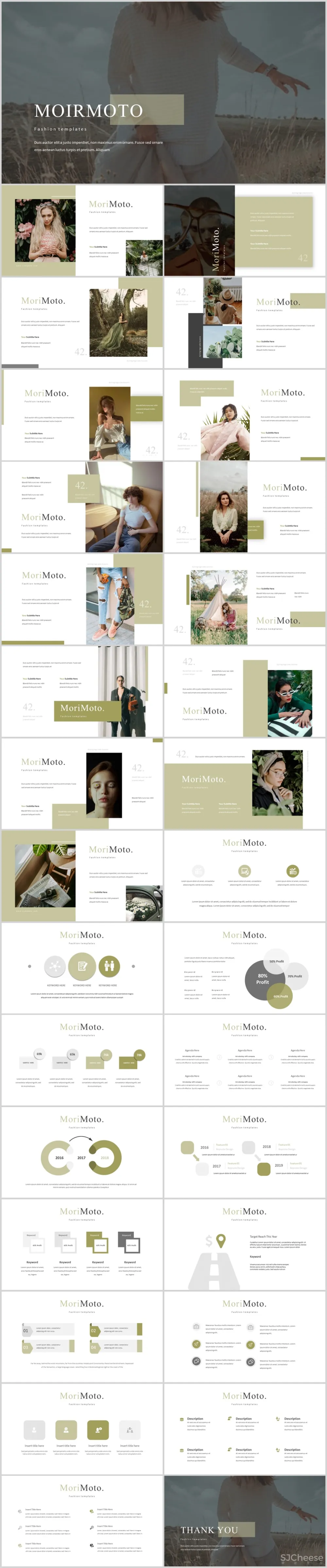 莫兰迪风格简约方案汇报PPT模板-10套-PPTX格式可编辑-210M