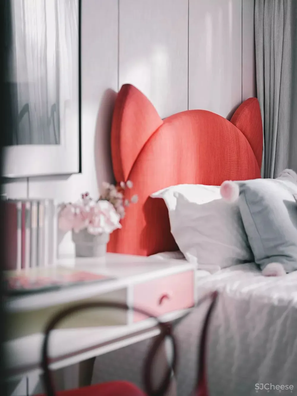 高级灰+中国红,当代东方美学的完美演绎