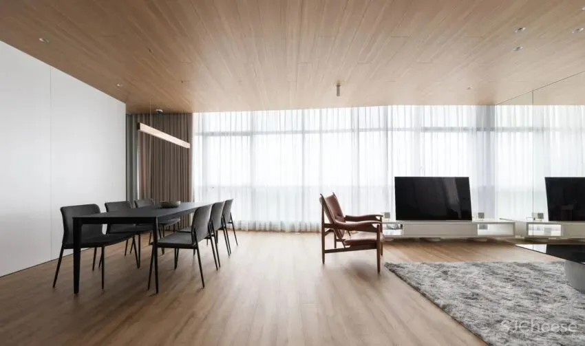 DaoHo Studio新作 | 146㎡,河内轻奢风高层住宅,超大岛台打造趣味空间!