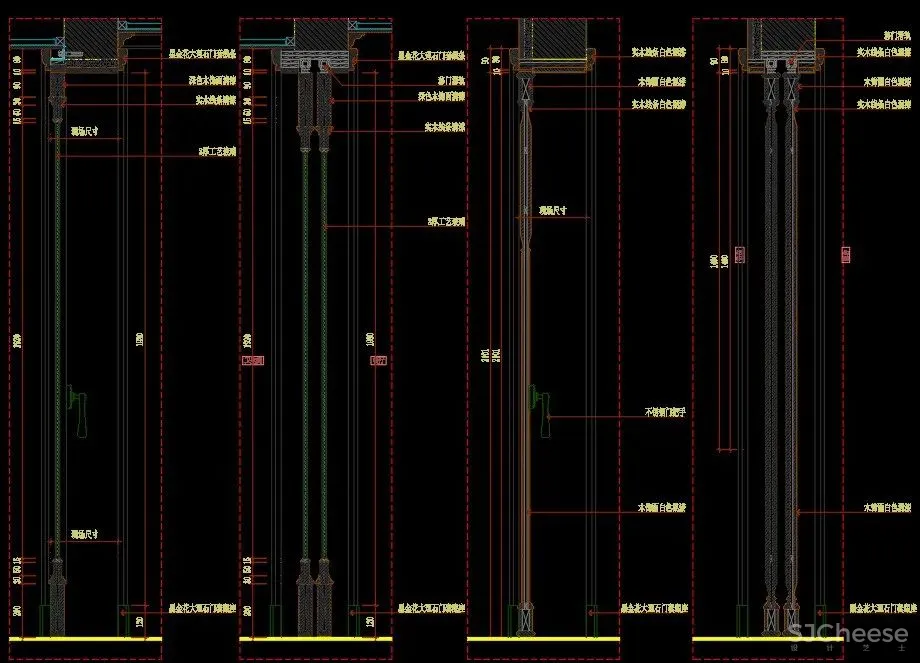 门节点搞不懂?是时候准备一份《各类门CAD节点详图合集-18种分类》了