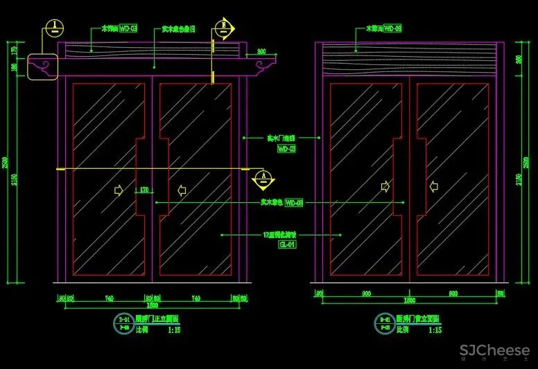 门节点搞不懂?是时候准备一份《各类门CAD节点详图合集-18种分类》了