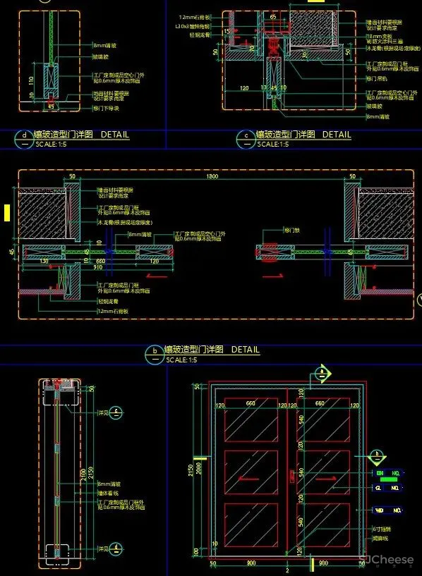 门节点搞不懂?是时候准备一份《各类门CAD节点详图合集-18种分类》了