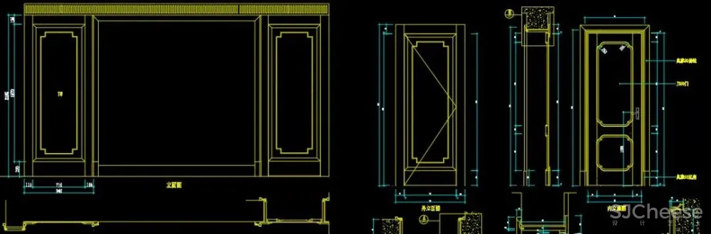 门节点搞不懂?是时候准备一份《各类门CAD节点详图合集-18种分类》了
