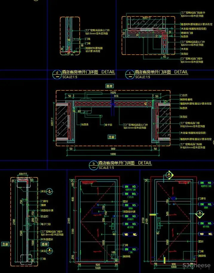 门节点搞不懂?是时候准备一份《各类门CAD节点详图合集-18种分类》了