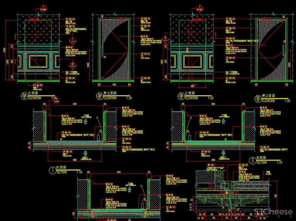 门节点搞不懂?是时候准备一份《各类门CAD节点详图合集-18种分类》了
