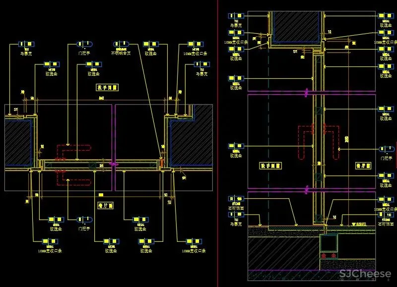 门节点搞不懂?是时候准备一份《各类门CAD节点详图合集-18种分类》了