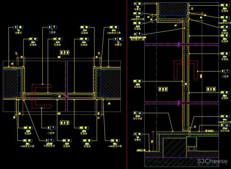 门节点搞不懂?是时候准备一份《各类门CAD节点详图合集-18种分类》了