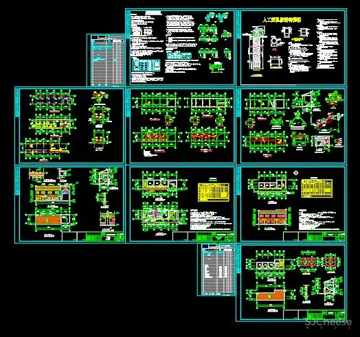 120套公共公厕CAD建筑图纸93M